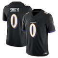 Rebec B.Ravens #0 Roquan Smith Player Black Vapor F.U.S.E. Limited Stitched Jerseys