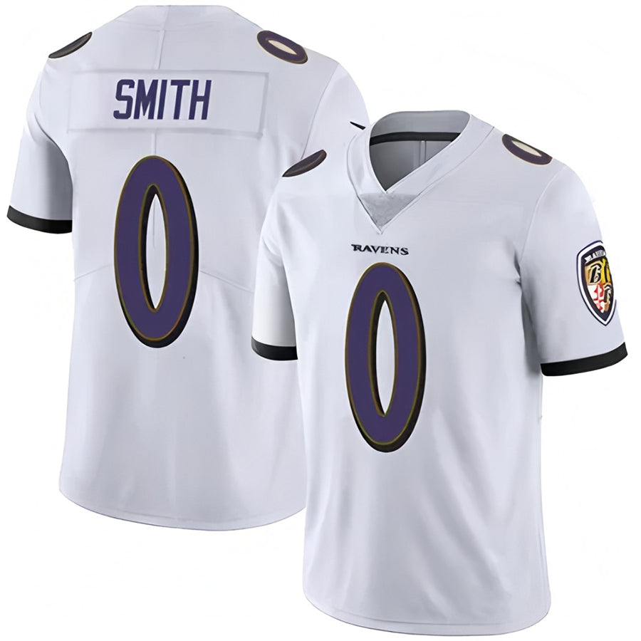 Rebec B.Ravens #0 Roquan Smith Player White Vapor F.U.S.E. Limited Stitched Jerseys