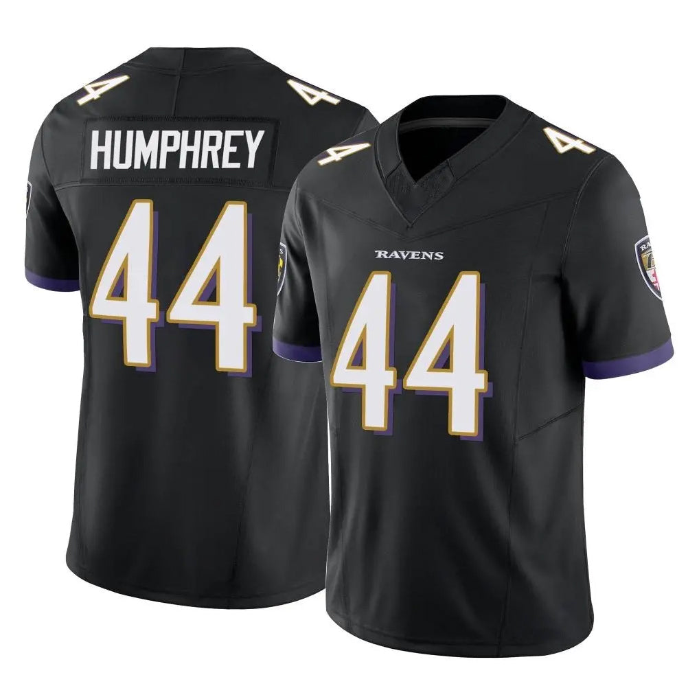 Rebec B.Ravens #44 Marlon Humphrey Player Black Vapor F.U.S.E. Limited Home Game Stitched Jerseys