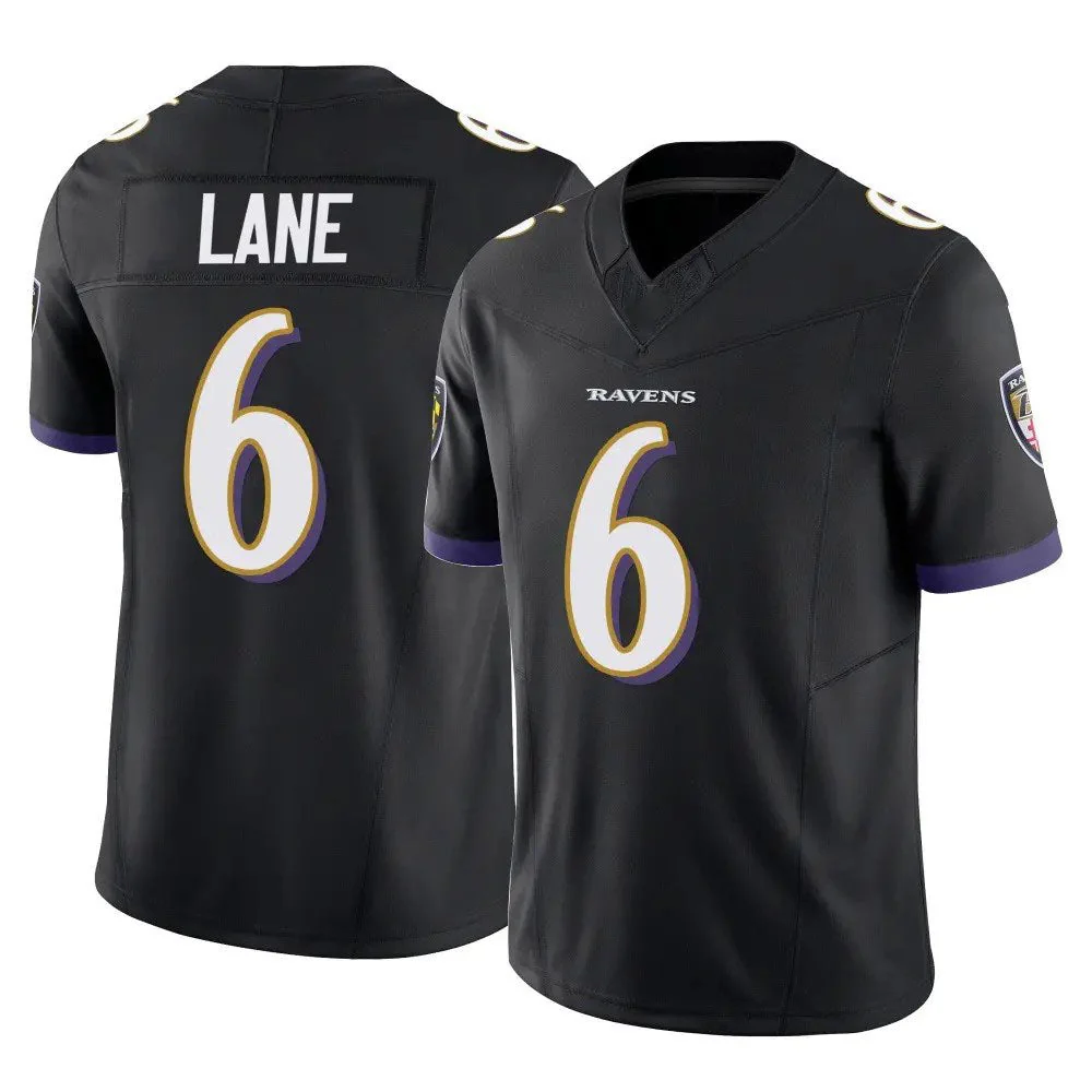 Rebec B.Ravens #6 Ja'Kobi Lane Black Vapor F.U.S.E. Limited American Football Jerseys Size
