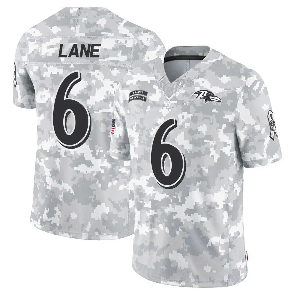 Rebec B.Ravens #6 Ja'Kobi Lane Camo 2024 Salute to Service Limited Stitched American Football Jerseys Size