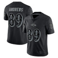 Rebec B.Ravens #89 Mark Andrews Player Black RFLCTV Limited Stitched Jerseys