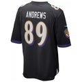 Rebec B.Ravens #89 Mark Andrews Player Black Replica Game Stitched Jerseys