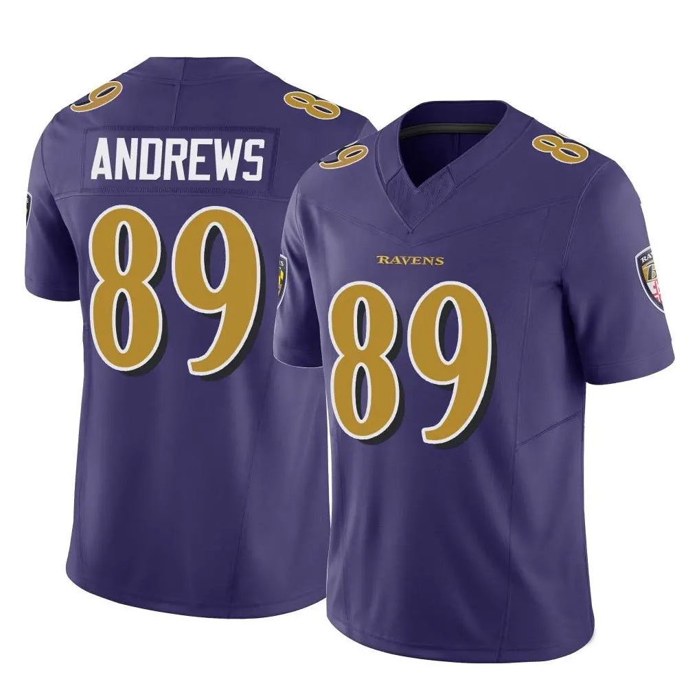 Rebec B.Ravens #89 Mark Andrews Player Purple Vapor F.U.S.E. Limited Game Stitched Jerseys
