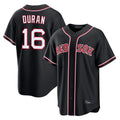 Rebec B.Red Sox #16 Jarren Duran Player Black Out Home Game Stitched Jerseys