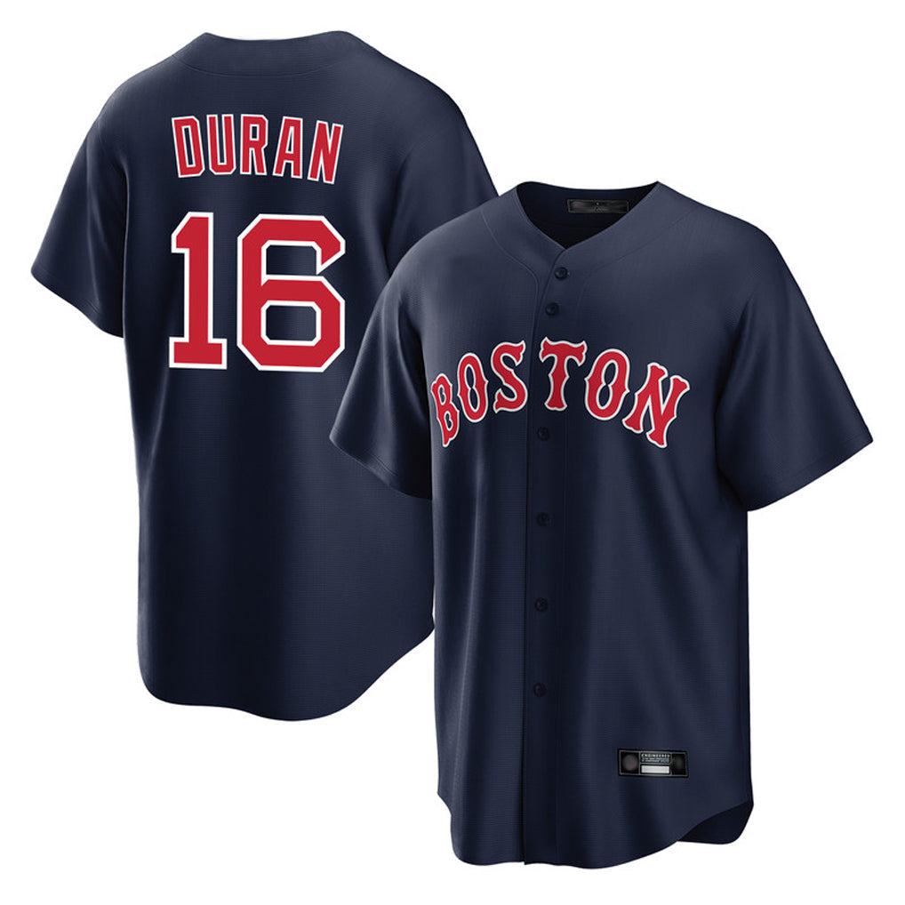 Rebec B.Red Sox #16 Jarren Duran Player Navy Home Game Stitched Jersey
