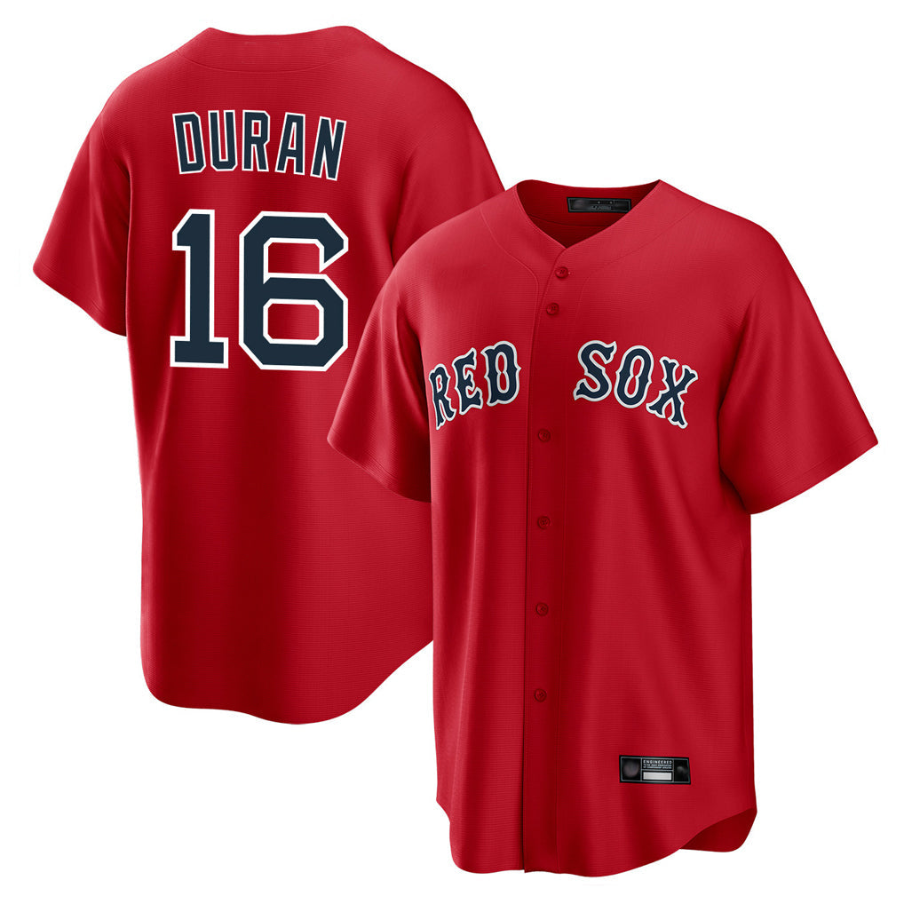 Rebec B.Red Sox #16 Jarren Duran Player Red Home Game Stitched Jersey