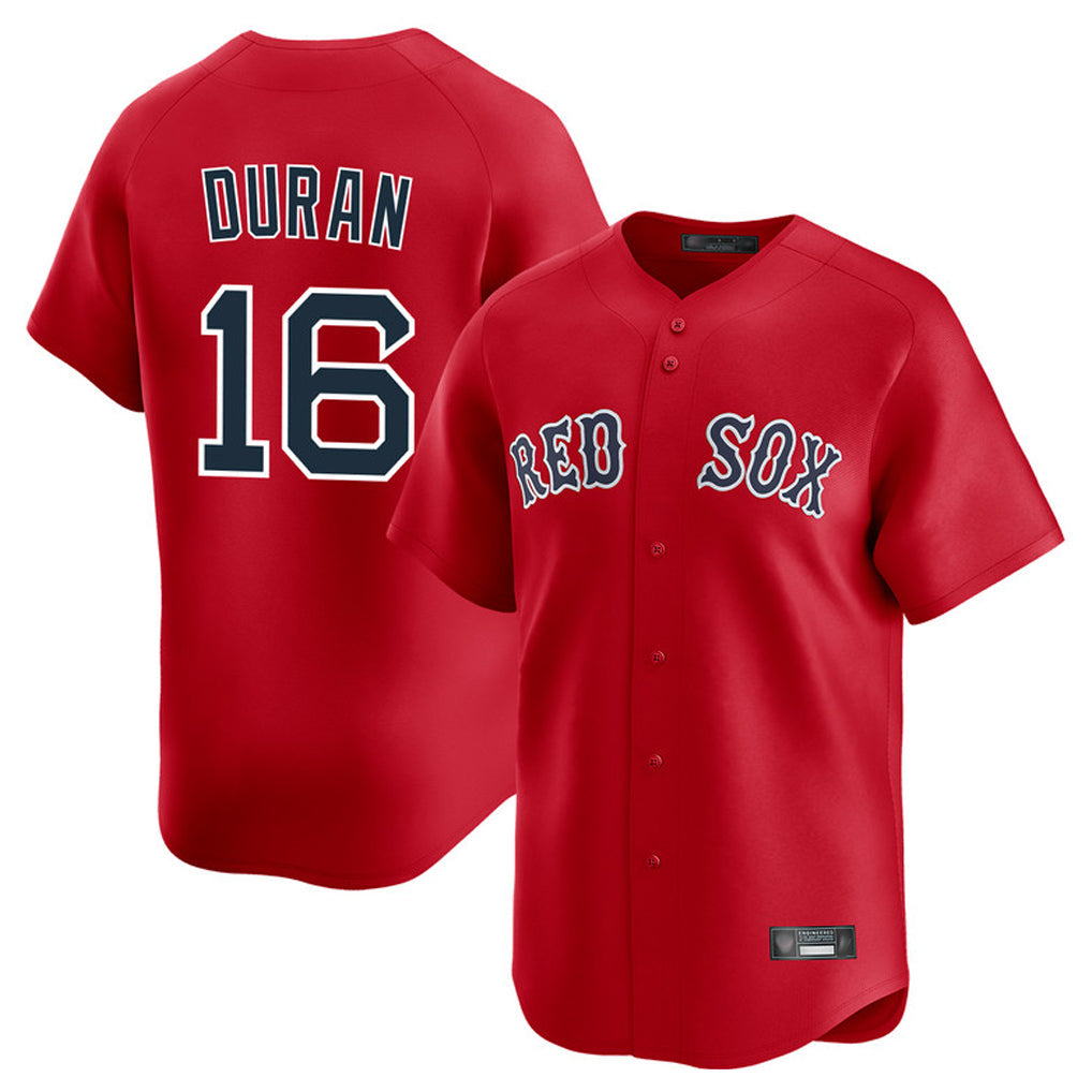 Rebec B.Red Sox #16 Jarren Duran Player Red Limited Home Game Stitched Jersey
