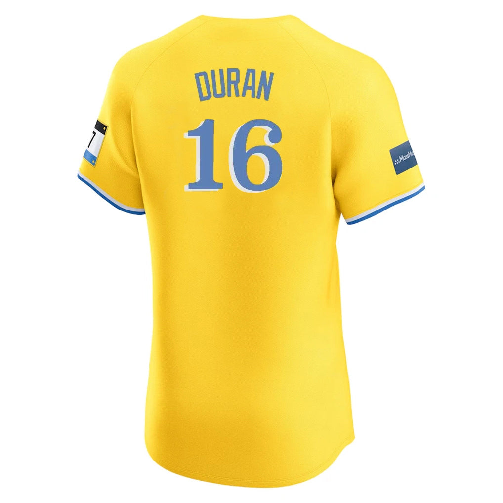 Rebec B.Red Sox #16 Jarren Duran Player Yellow Limited Elite Home Game Stitched Jerseys