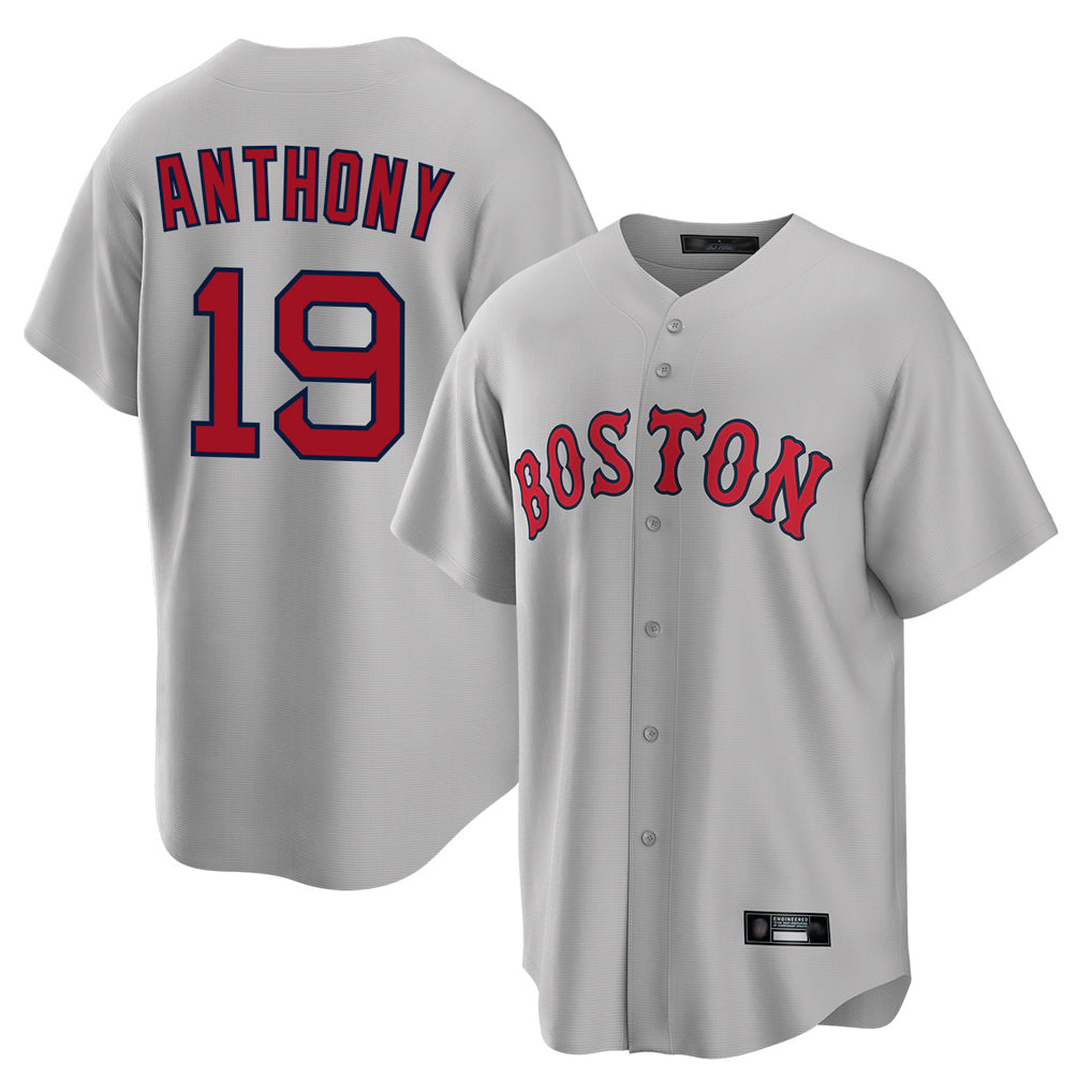 Rebec B.Red Sox #19 Roman Anthony Player Gray Road Home Game Stitched Jerseys