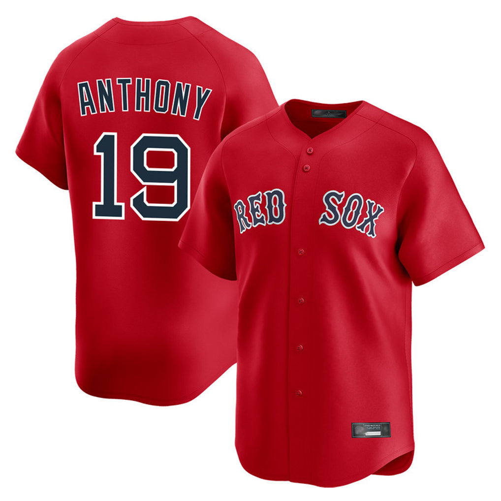 Rebec B.Red Sox #19 Roman Anthony Player Red Limited Home Game Stitched Jerseys