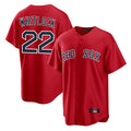 Rebec B.Red Sox #22 Garrett Whitlock Player Red Home Game Stitched Jerseys