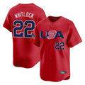 Rebec B.Red Sox #22 Garrett Whitlock Player Red USA World Classic Home Game Stitched Jerseys