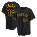 Rebec B.Red Sox #36 Triston Casas Player Black Snake Skin City Home Game Stitched Jerseys