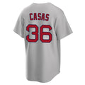 Rebec B.Red Sox #36 Triston Casas Player Gray Road Home Game Stitched Jersey
