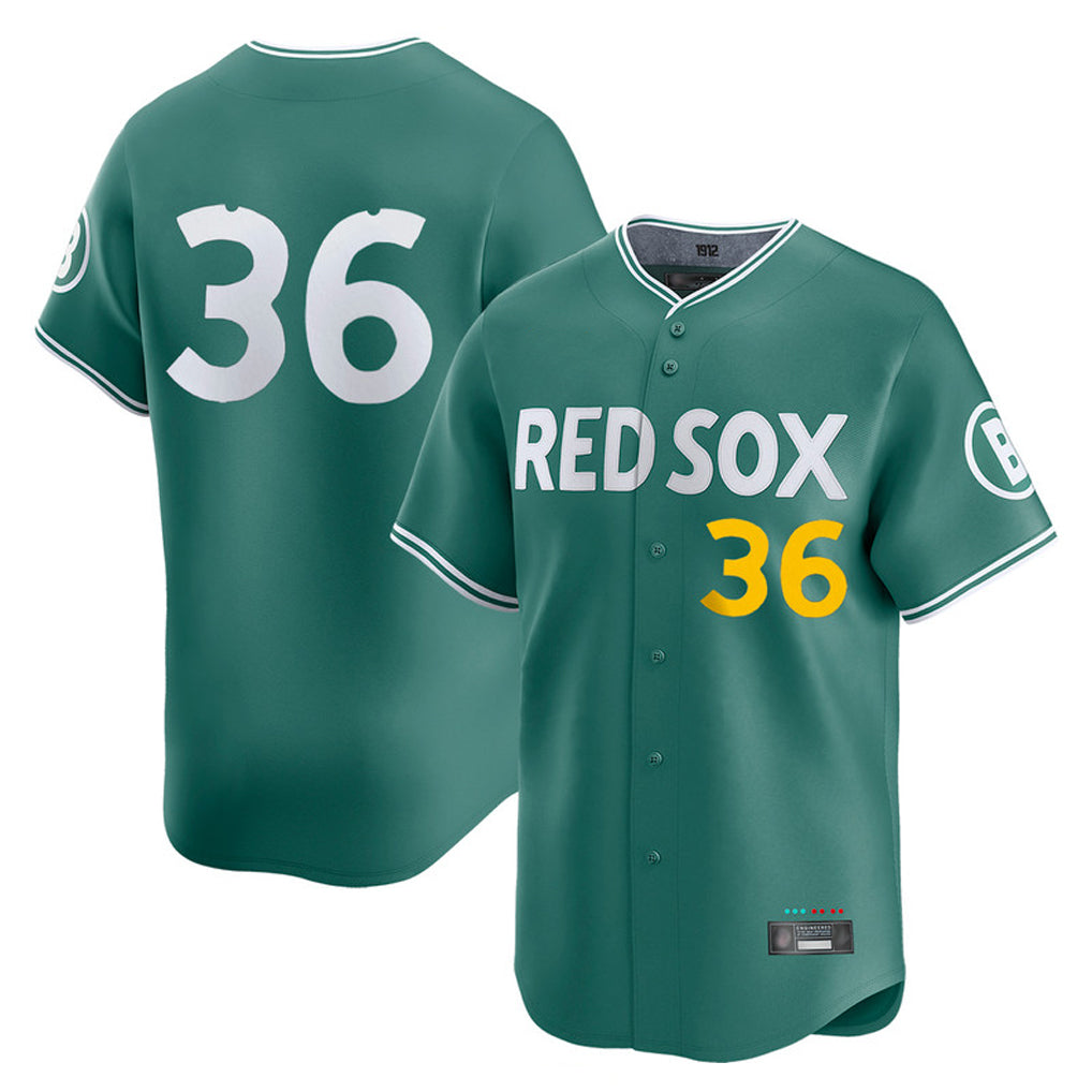 Rebec B.Red Sox #36 Triston Casas Player Green City Connect Limited Home Game Stitched Jersey