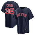 Rebec B.Red Sox #36 Triston Casas Player Navy Home Game Stitched Jersey