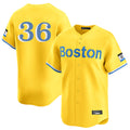 Rebec B.Red Sox #36 Triston Casas Player Yellow Limited Home Game Stitched Jersey