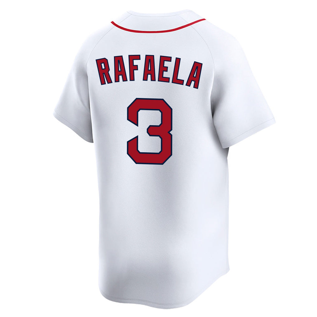 Rebec B.Red Sox #3 Ceddanne Rafaela Player White Limited Home Game Stitched Jerseys
