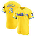 Rebec B.Red Sox #3 Ceddanne Rafaela Player Yellow Limited Elite Home Game Stitched Jersey