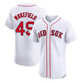 Rebec B.Red Sox #49 Tim Wakefield Player White Limited Elite Home Game Stitched Jerseys