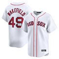 Rebec B.Red Sox #49 Tim Wakefield Player White Limited Home Game Stitched Jerseys