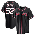 Rebec B.Red Sox #52 Wilyer Abreu Player Black Out Home Game Stitched Jerseys