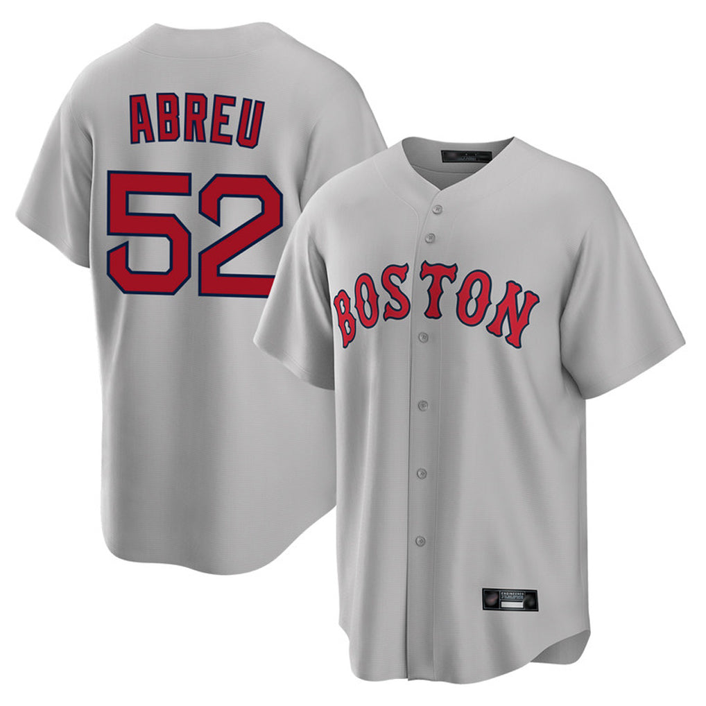 Rebec B.Red Sox #52 Wilyer Abreu Player Gray Road Home Game Stitched Jerseys