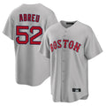 Rebec B.Red Sox #52 Wilyer Abreu Player Gray Road Home Game Stitched Jerseys