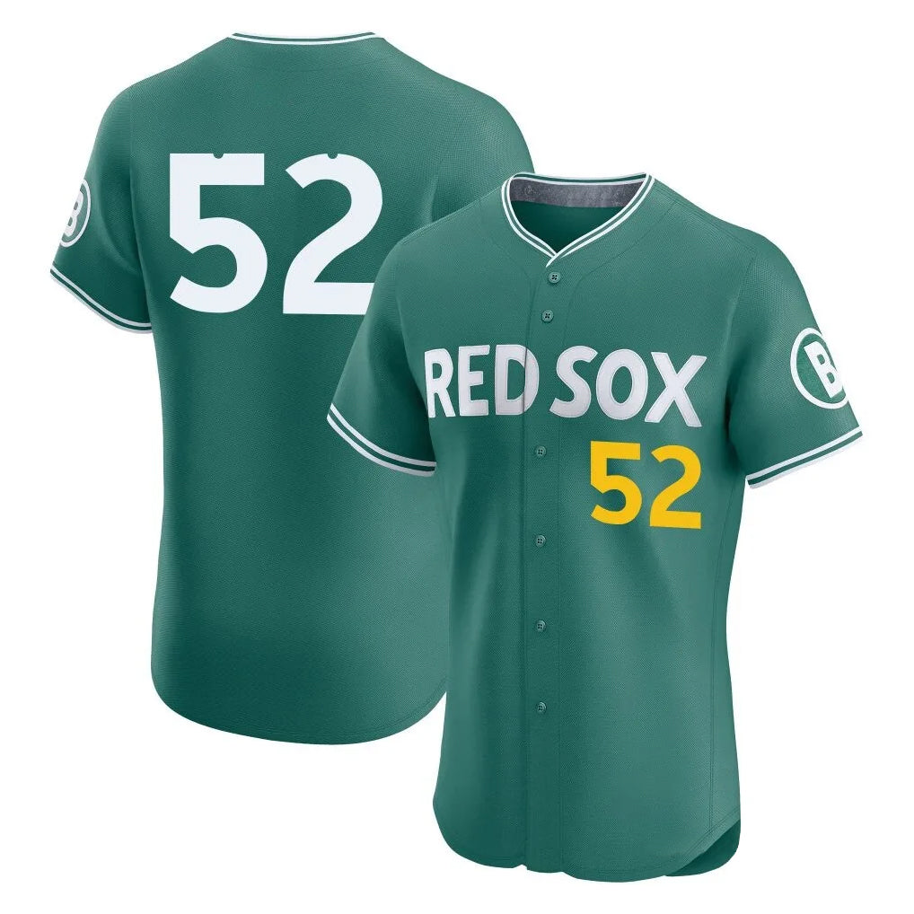 Rebec B.Red Sox #52 Wilyer Abreu Player Green City Connect Limited Elite Home Game Stitched Jerseys
