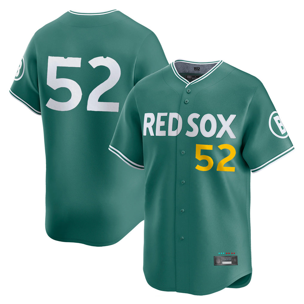 Rebec B.Red Sox #52 Wilyer Abreu Player Green City Connect Limited Home Game Stitched Jerseys
