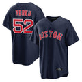 Rebec B.Red Sox #52 Wilyer Abreu Player Navy Home Game Stitched Jerseys