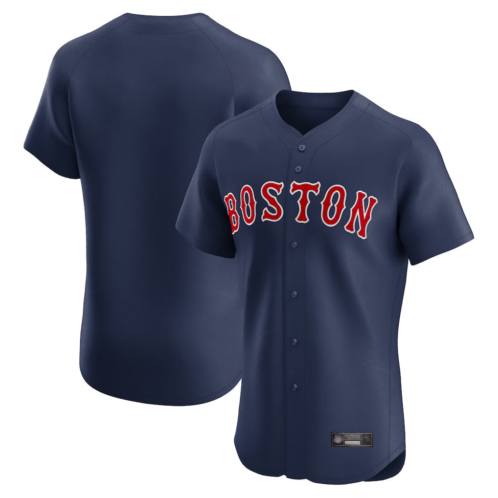 Rebec B.Red Sox Blank Player Navy Limited Elite Home Game Stitched Jerseys