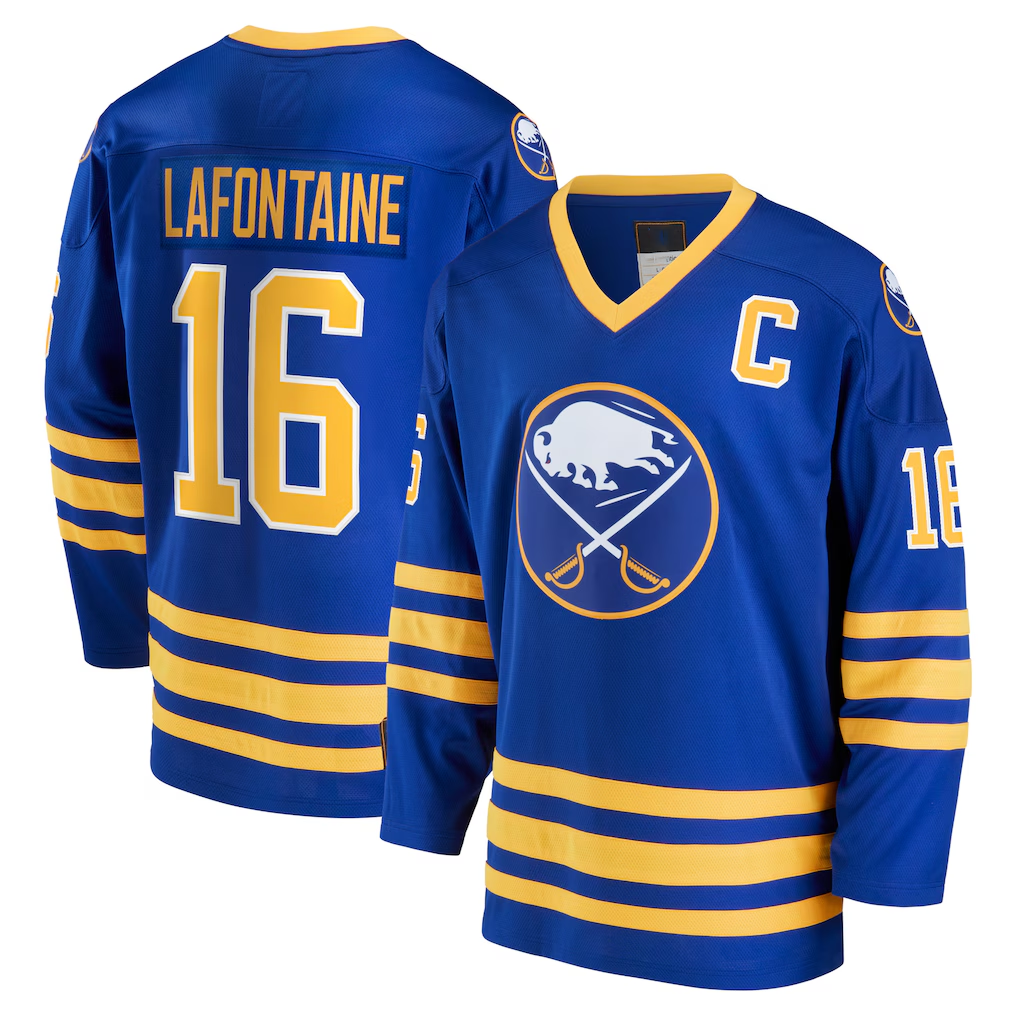 Rebec B.Sabres #16 Pat LaFontaine Royal Breakaway Retired Player Stitched Jerseys
