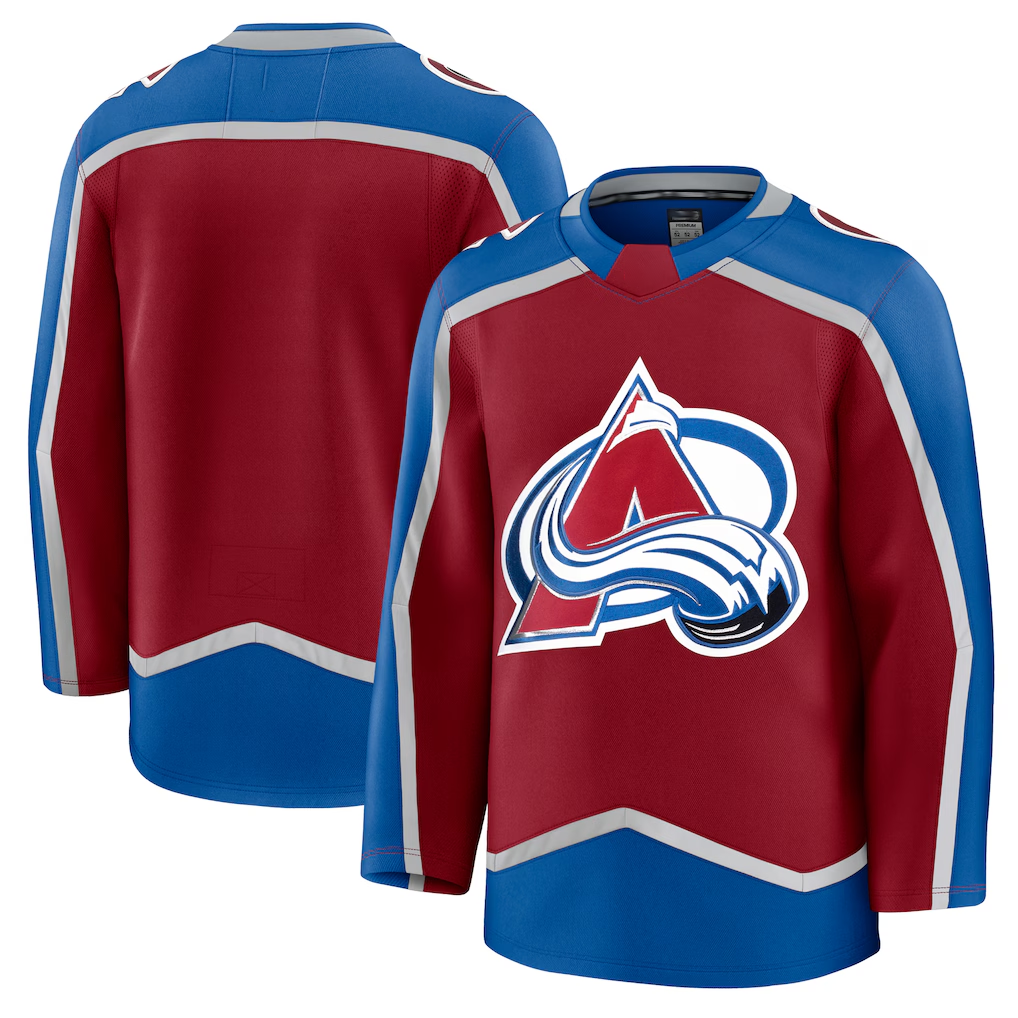 Rebec C.Avalanche Burgundy Home Premium Jerseys