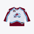 Rebec C.Avalanche Patrick Roy Mitchell & Ness White 1995 Power Play Jerseys