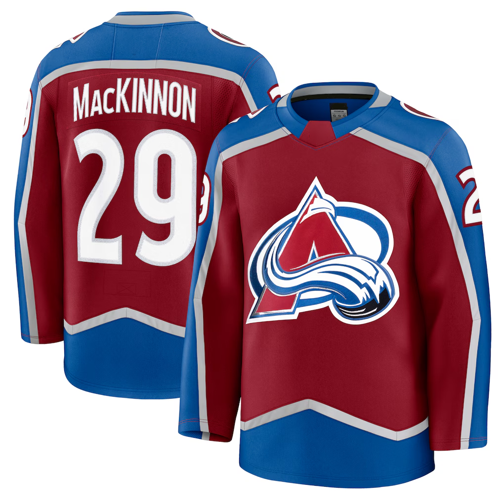 Rebec C.Avalanche #29 Nathan MacKinnon Burgundy Home Premium Jerseys