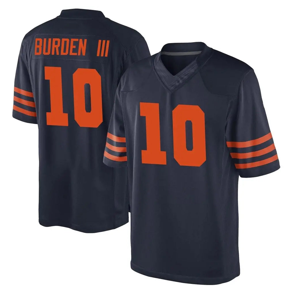 C.Bears #10 Luther Burden III Player Navy Blue Rebec Alternate Game Stitched Jerseys