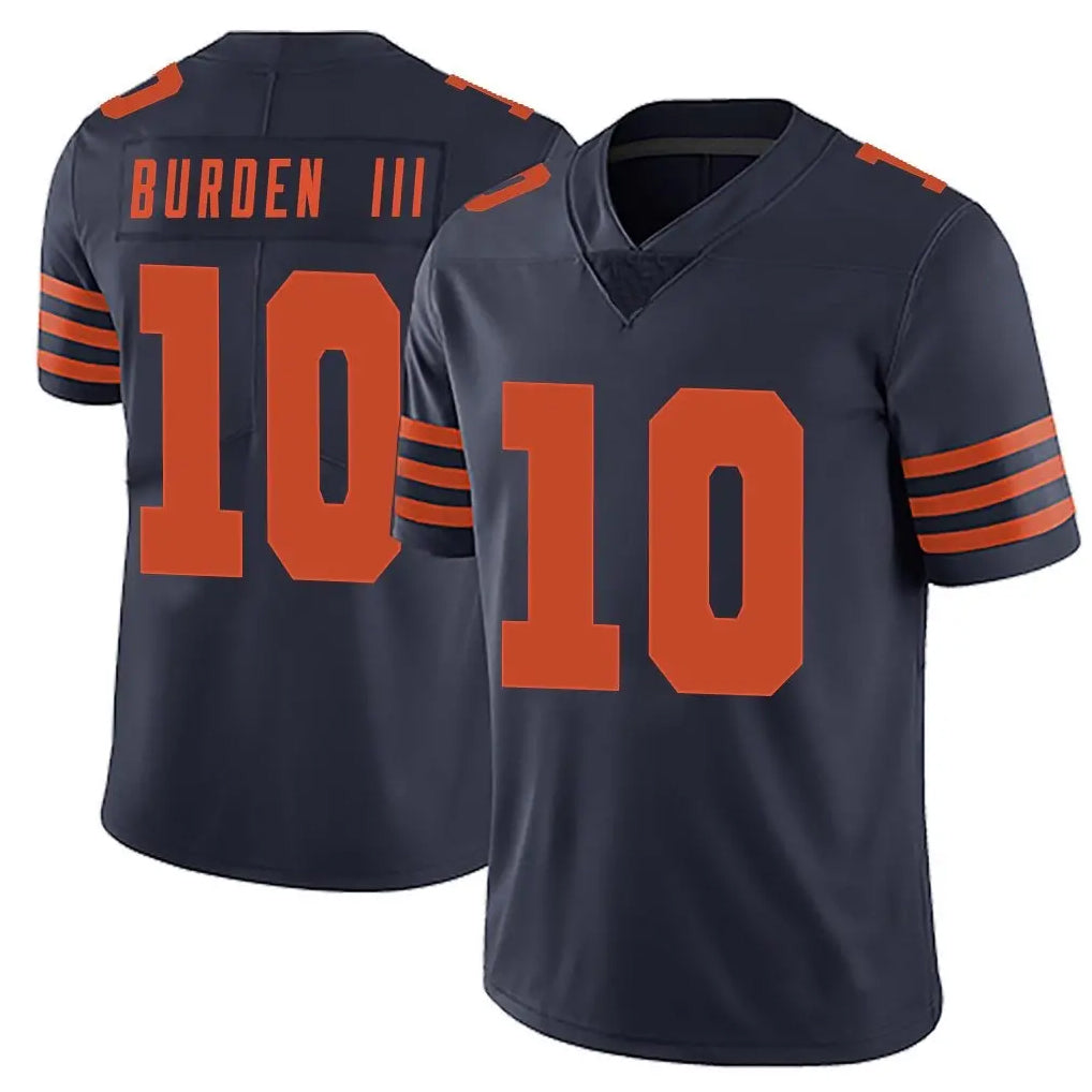 C.Bears #10 Luther Burden III Player Navy Blue Rebec Alternate Vapor Untouchable Limited Stitched Jerseys