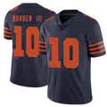 C.Bears #10 Luther Burden III Player Navy Blue Rebec Alternate Vapor Untouchable Limited Stitched Jerseys