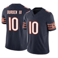 C.Bears #10 Luther Burden III Player Navy Rebec Vapor F.U.S.E. Limited Home Game Stitched Jerseys