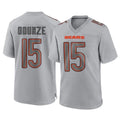 C.Bears #15 Rome Odunze Player Gray Rebec Atmosphere Fashion Game Stitched Jerseys