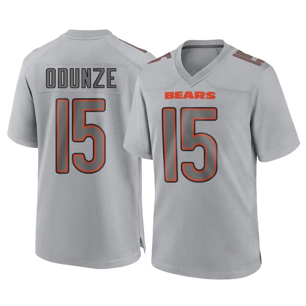 C.Bears #15 Rome Odunze Player Gray Rebec Atmosphere Fashion Game Stitched Jerseys
