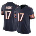 C.Bears #17 Tyson Bagent Player Navy Rebec Vapor F.U.S.E. Limited Home Game Stitched Jerseys