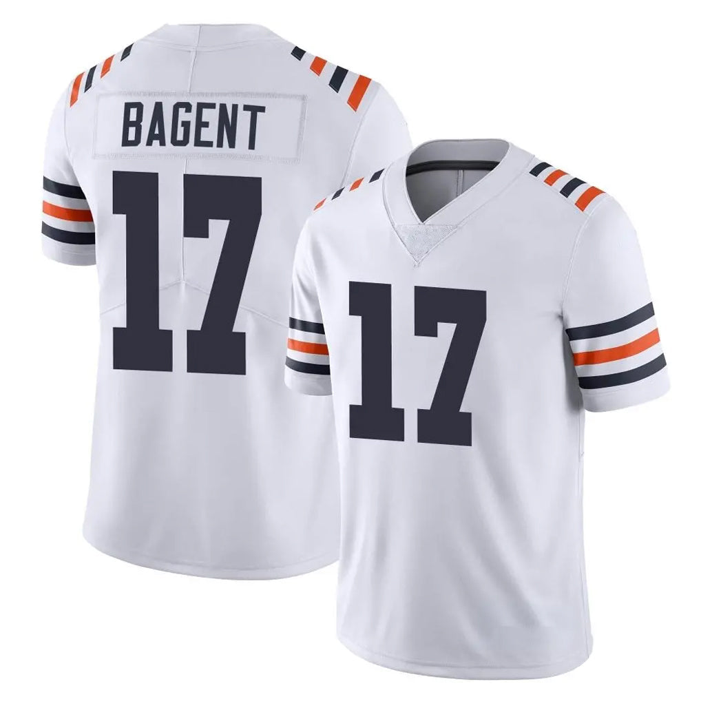 Rebec C.Bears #17 Tyson Bagent Player White Rebec Classic Vapor Limited Home Game Stitched Jerseys
