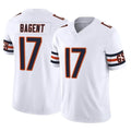 Rebec C.Bears #17 Tyson Bagent Player White Vapor F.U.S.E. Limited Home Game Stitched Jerseys