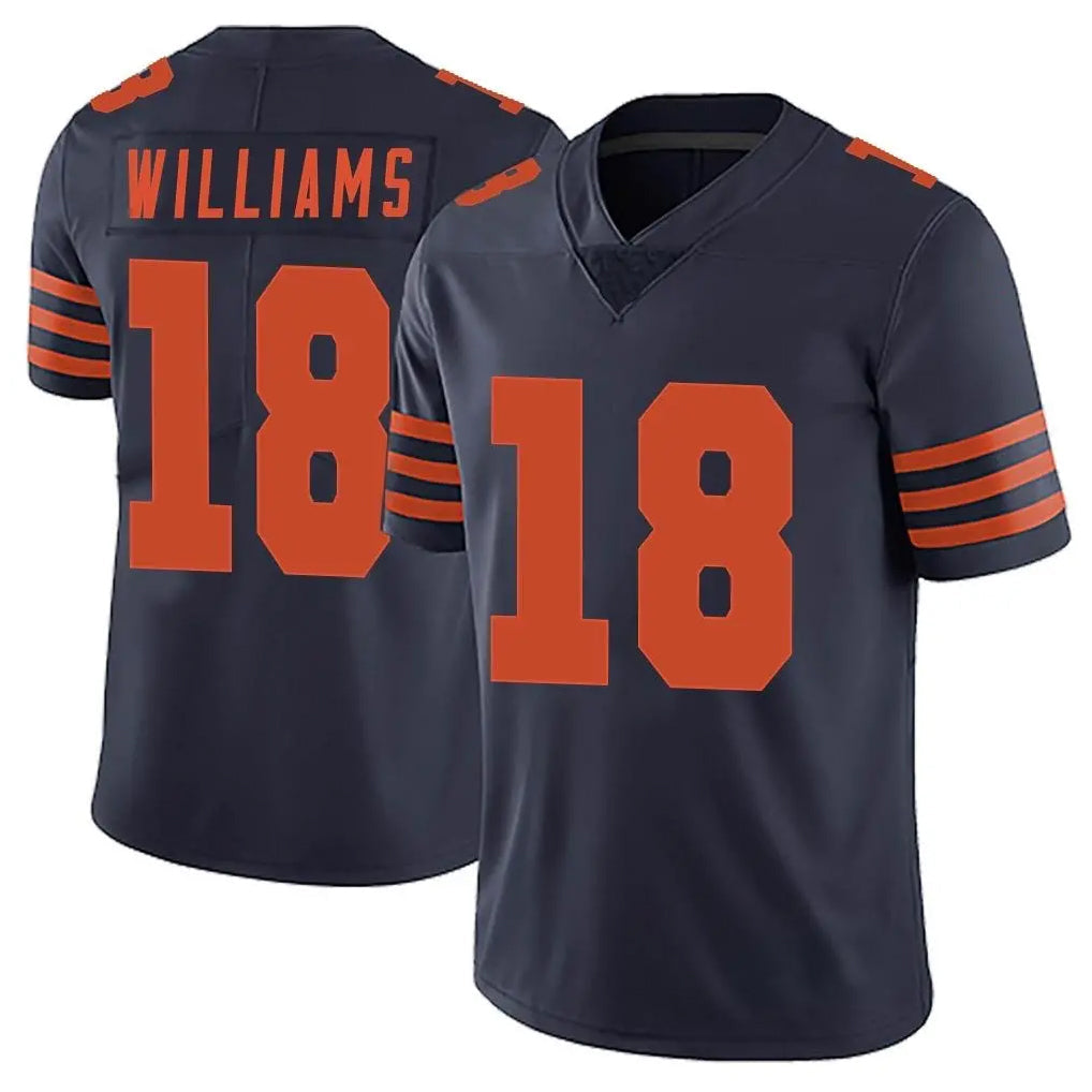 Rebec C.Bears #18 Caleb Williams Player Navy Blue Alternate Vapor Untouchable Limited Stitched Jerseys