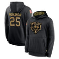Rebec C.Bears #25 Kyle Monangai Player Black Salute to Service Pullover Hoodies Limited Stitched Jerseys