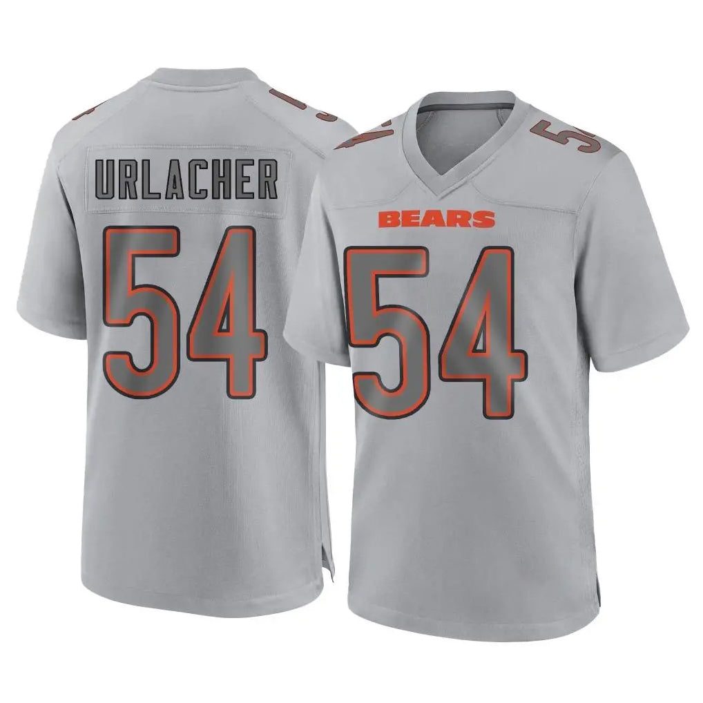 Rebec C.Bears #54 Brian Urlacher Player Gray Atmosphere Fashion Game Stitched Jerseys