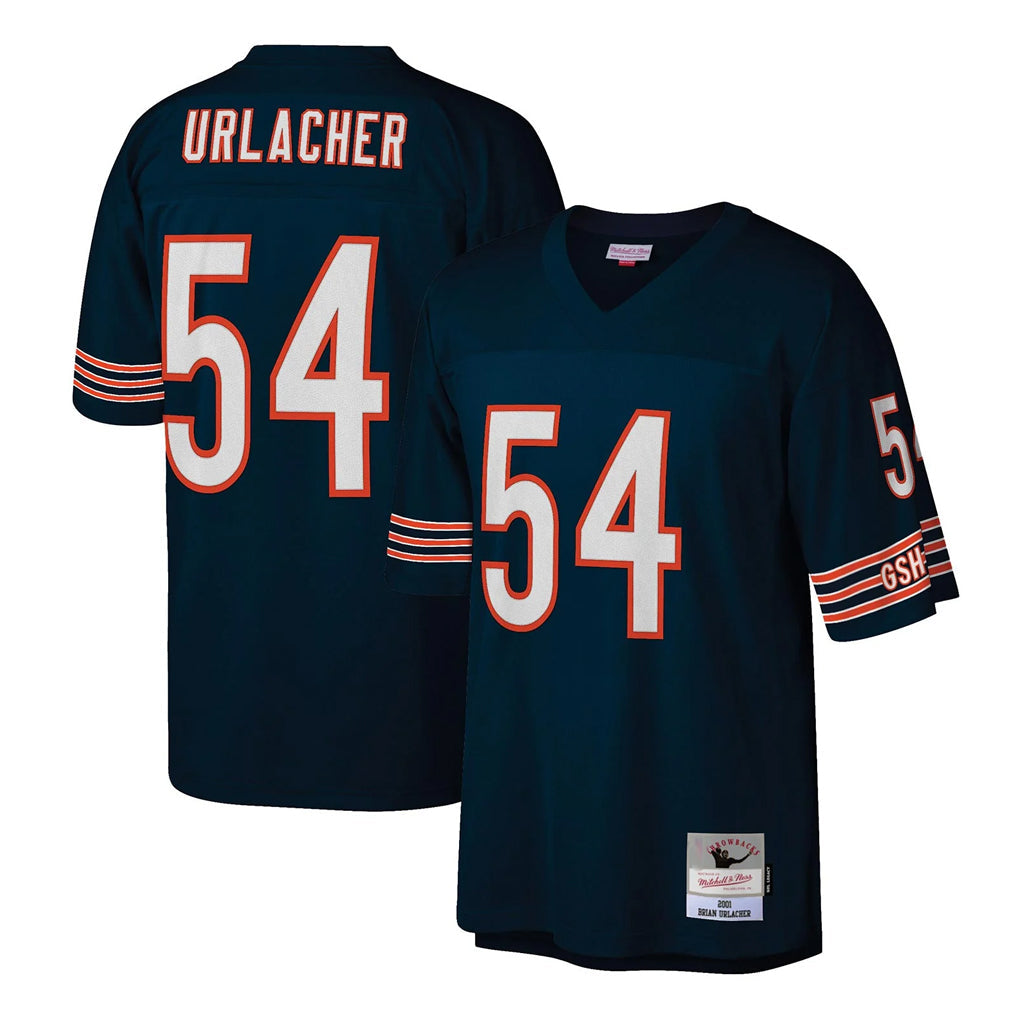 Rebec C.Bears #54 Brian Urlacher Player Navy Mitchell & Ness Legacy Replica Stitched Jerseys